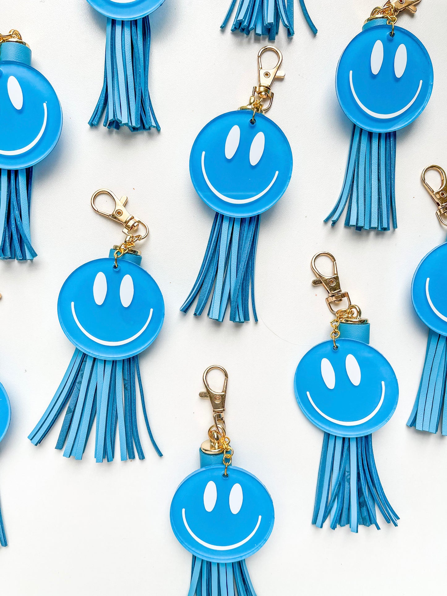 Smiley Face Acrylic Keychain