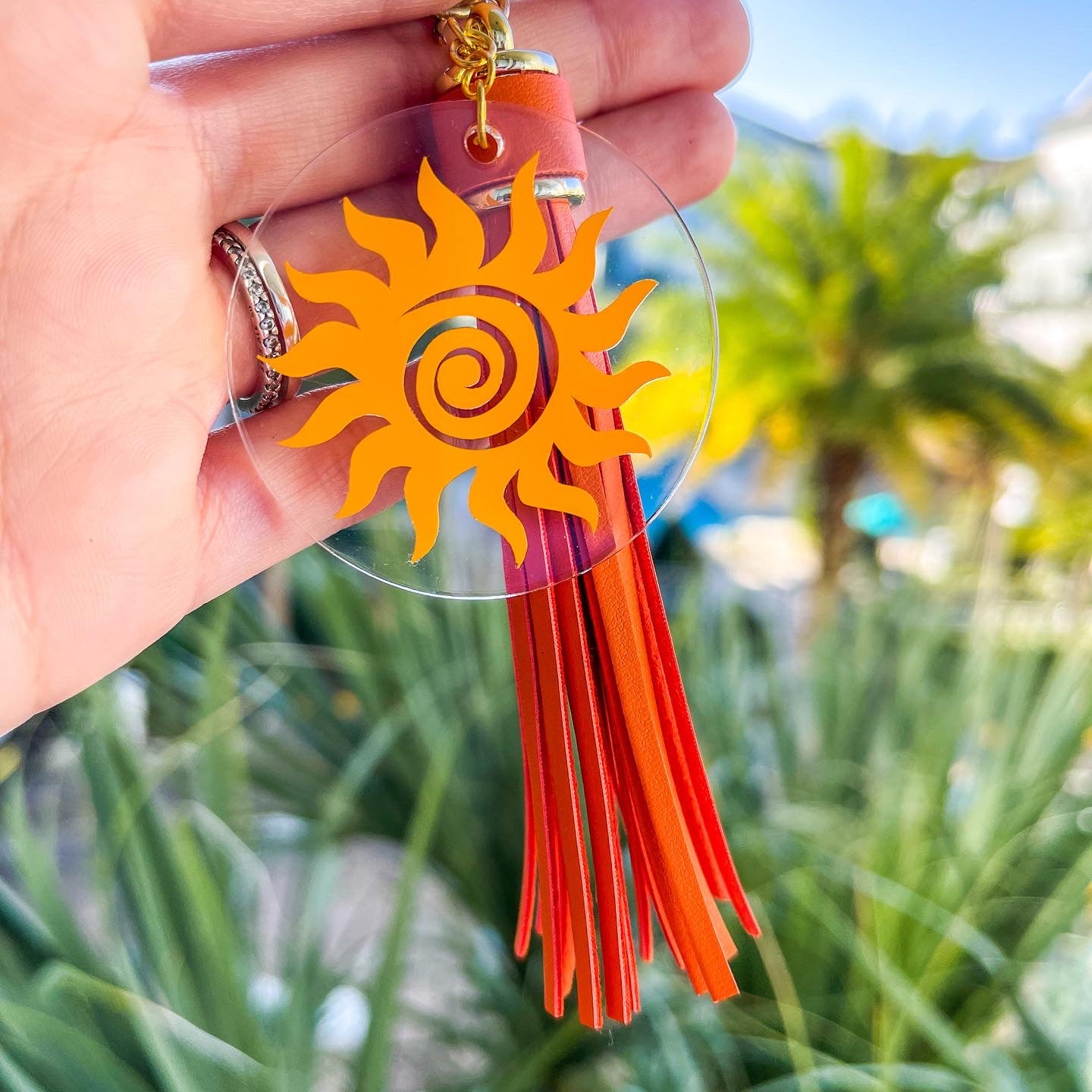 Tropical Sun Keychain