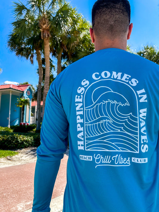 Happiness comes in waves 50+ UPF Islander Long Sleeve