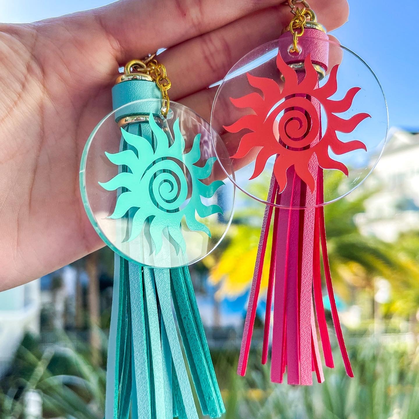 Tropical Sun Keychain