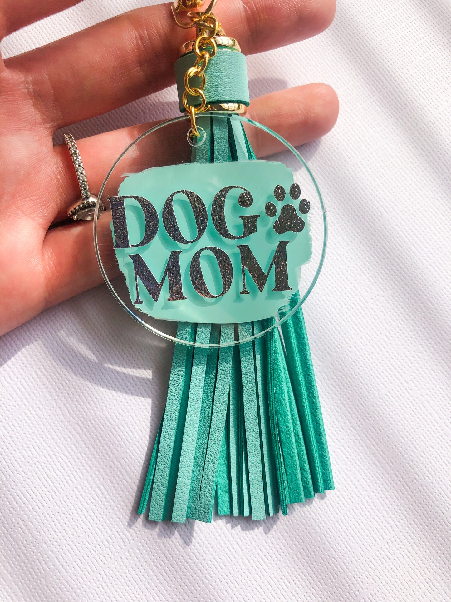 Dog Mom Keychain