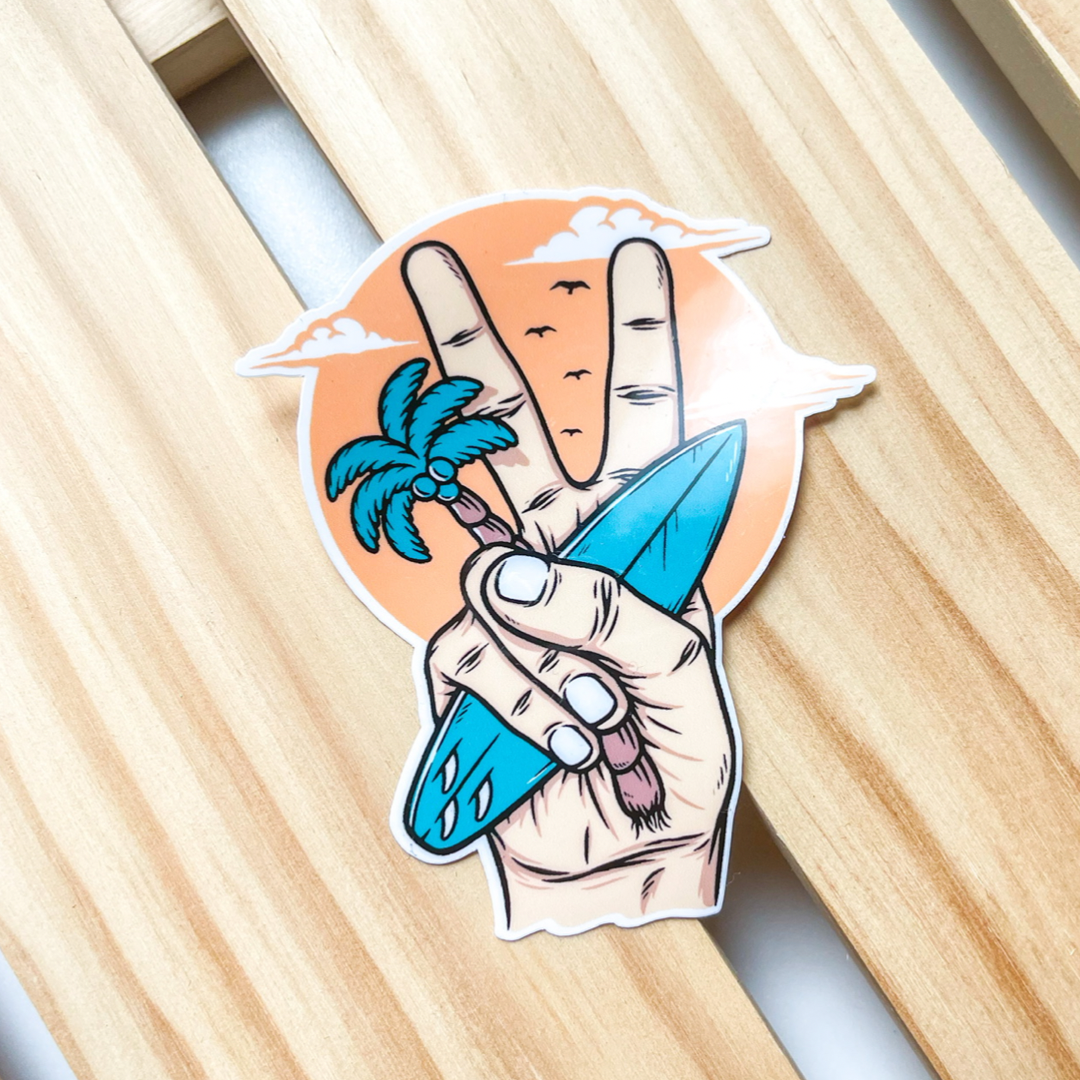 Hey Island Sticker
