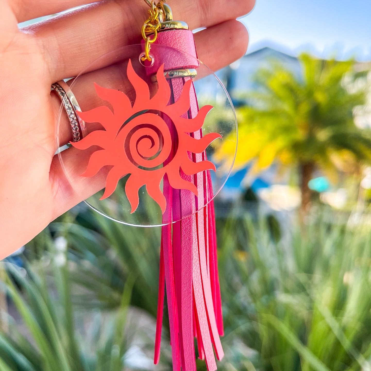 Tropical Sun Keychain