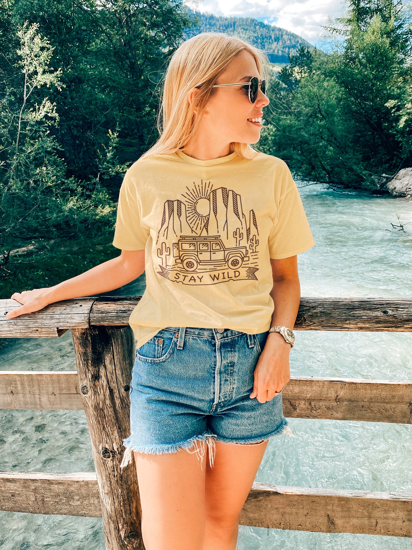 Stay Wild Jeep Landscape Shirt