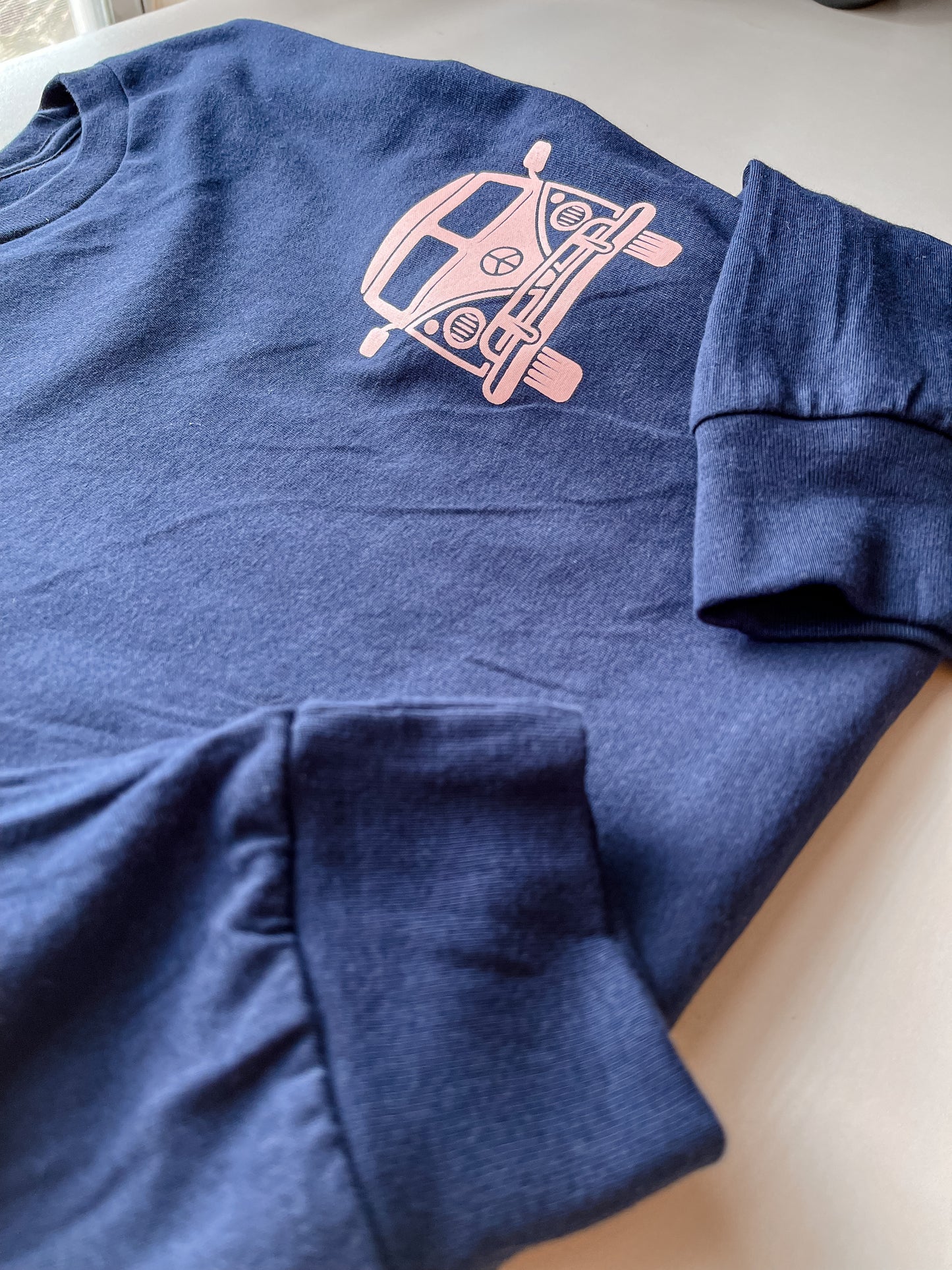 Retro Van Life Front & Back Long Sleeve