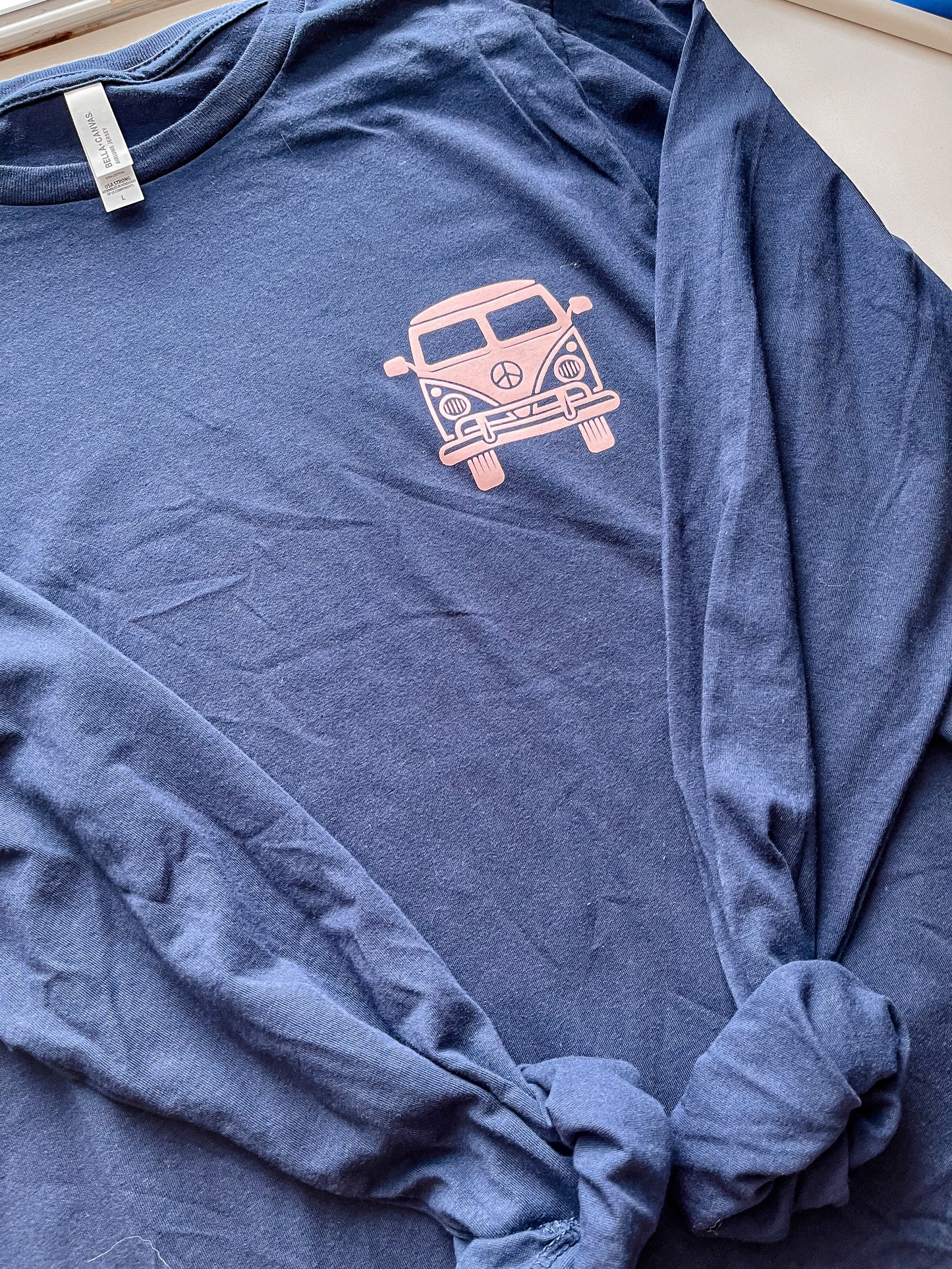 Retro Van Life Front & Back Long Sleeve