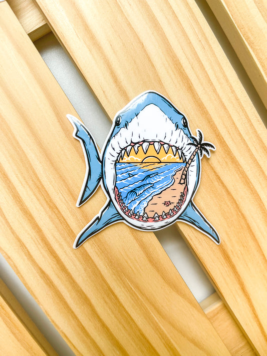 Shark Bite Sticker