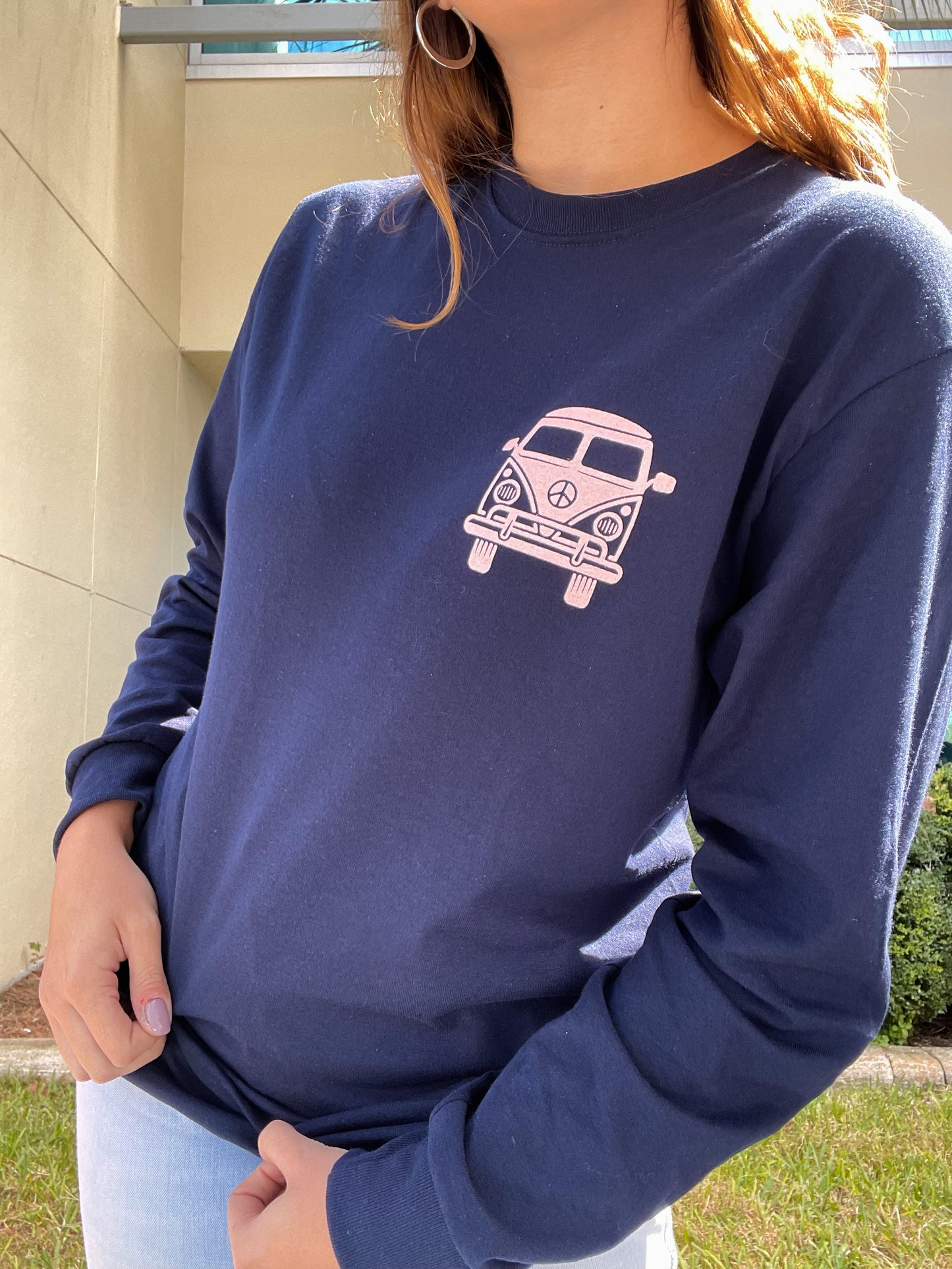 Retro Van Life Front & Back Long Sleeve