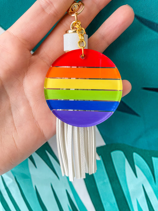 LGBTQ Rainbow Acrylic Keychain