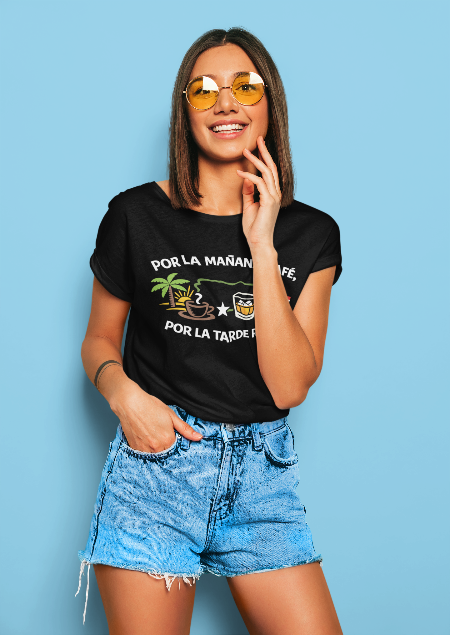 Por la mañana café, por la tarde ron Shirt – Puerto Rico T-Shirt