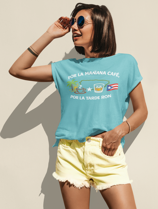 Por la mañana café, por la tarde ron Shirt – Puerto Rico T-Shirt