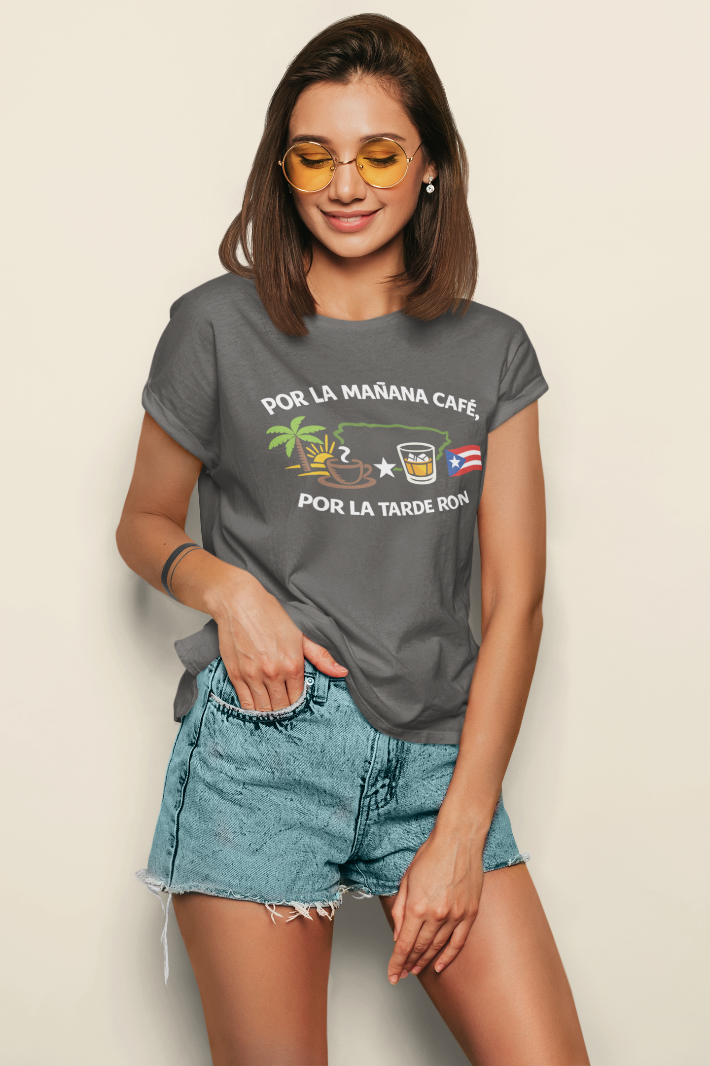 Por la mañana café, por la tarde ron Shirt – Puerto Rico T-Shirt
