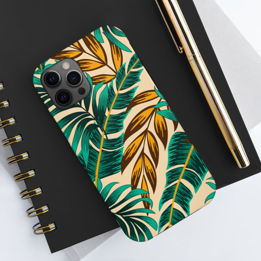 Tropical Leaves Aesthetic Phone Case