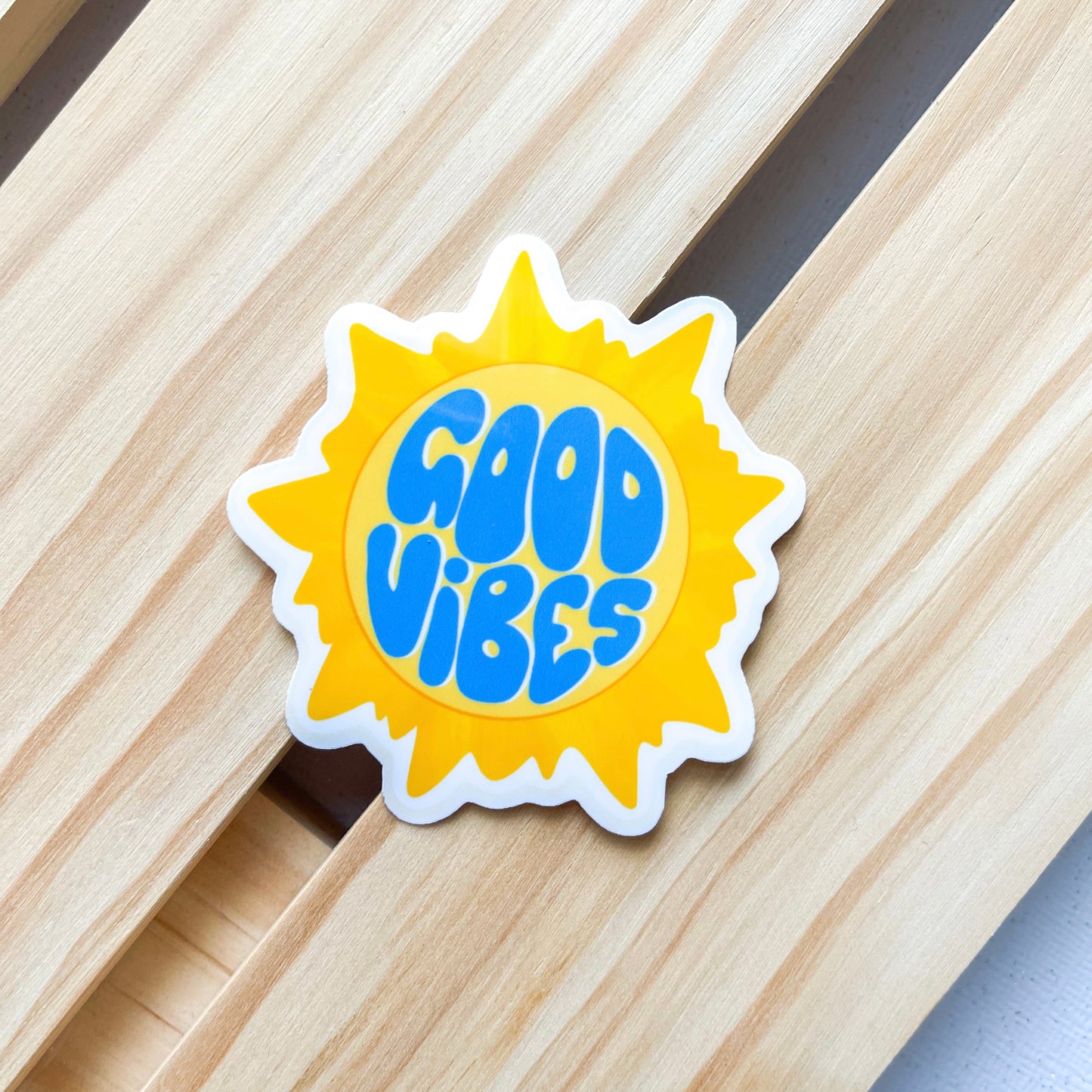 Good Vibes Sun Sticker