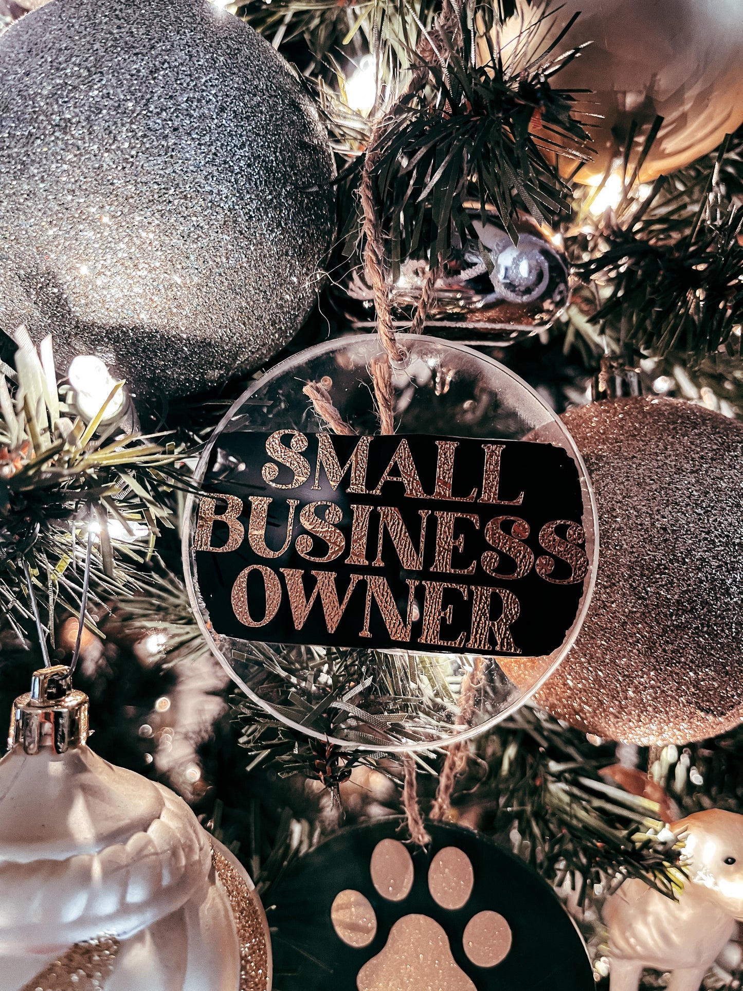 Small Business Owner Christmas Ornament