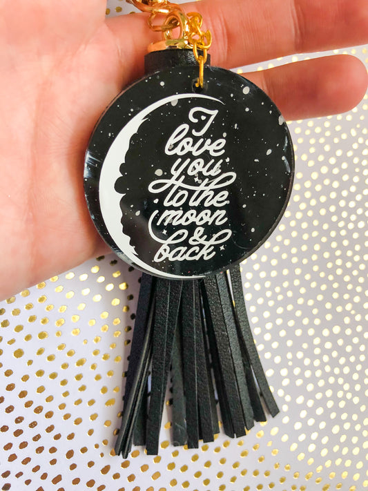 I love you to the moon and back Acrylic Keychain