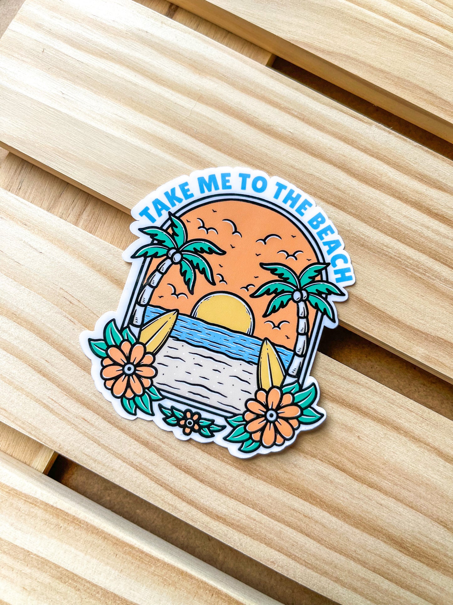 Take me to the Beach Sticker
